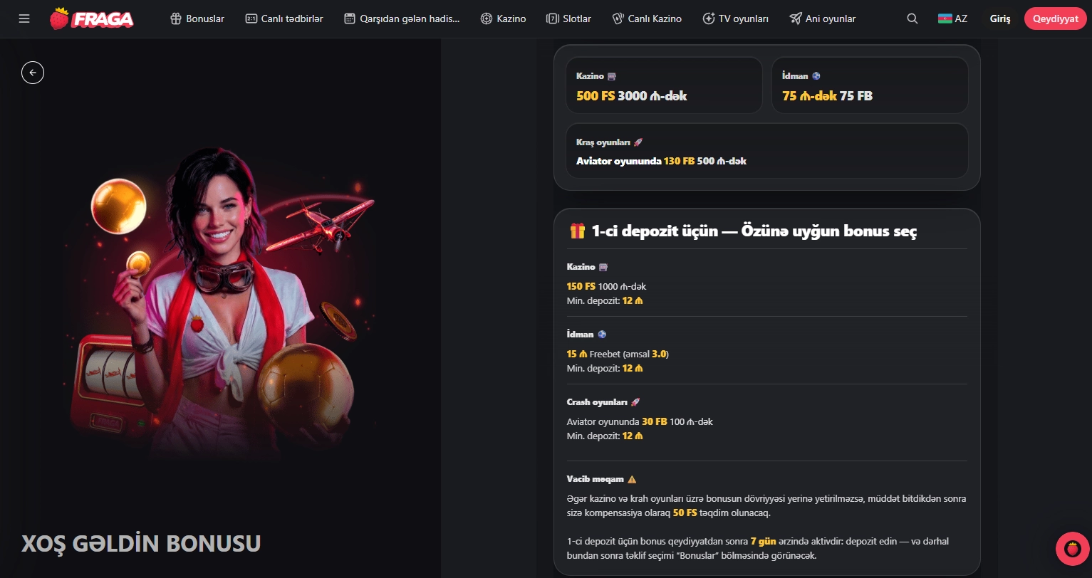 Xoş Gəldin Bonusunu Necə Almaq Olar?